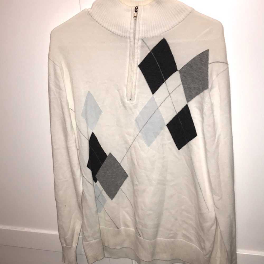 Hampshire Men’s Quarter Zipper Crew Neck  Pull Over Sweater